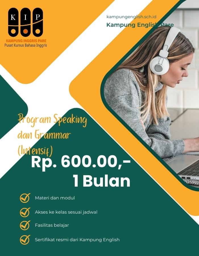 Thumbnail: Kursus Speaking dan Grammar (Intensif) 1 Bulan