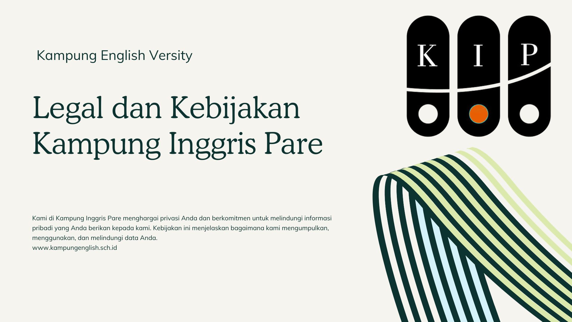 Legal dan Kebijakan Kampung Inggris Pare - Bahasa Inggris Center