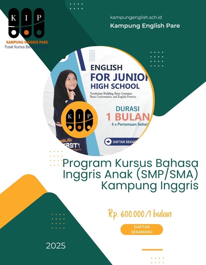 Preview: Kursus Bahasa Inggris Anak (SMP/SMA) 1 Bulan