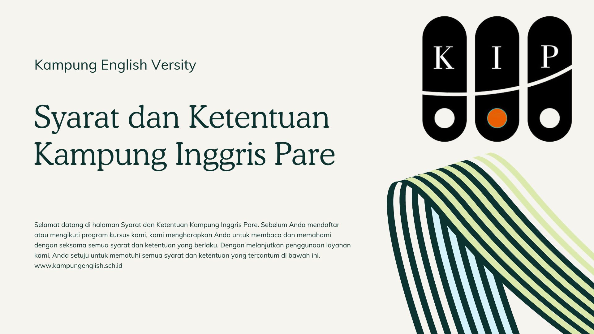 Syarat dan Ketentuan Kampung Inggris Pare